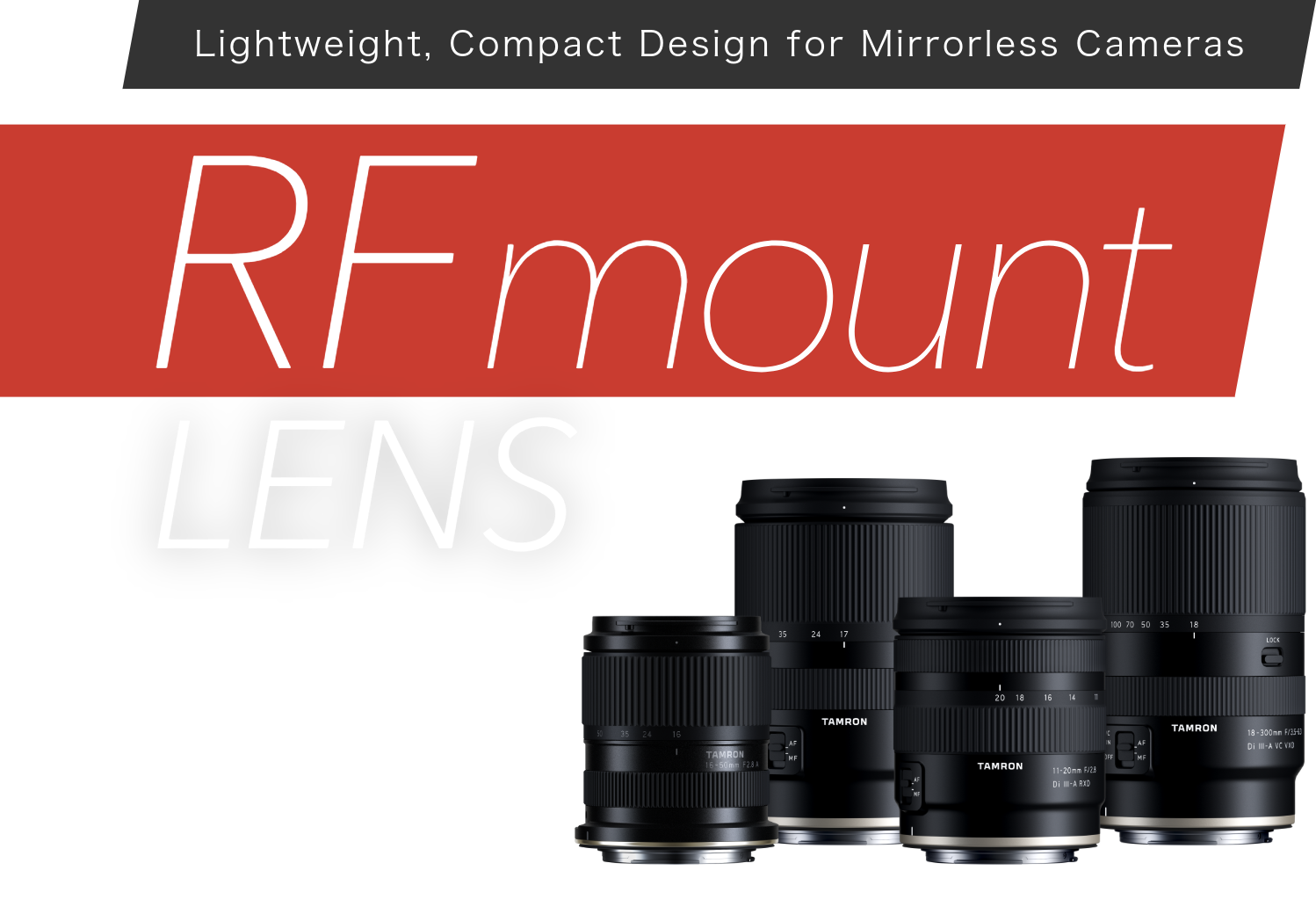TAMRON Lens 라인업 for CANON RF mount